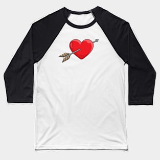 ARROW TO THE HEART Baseball T-Shirt